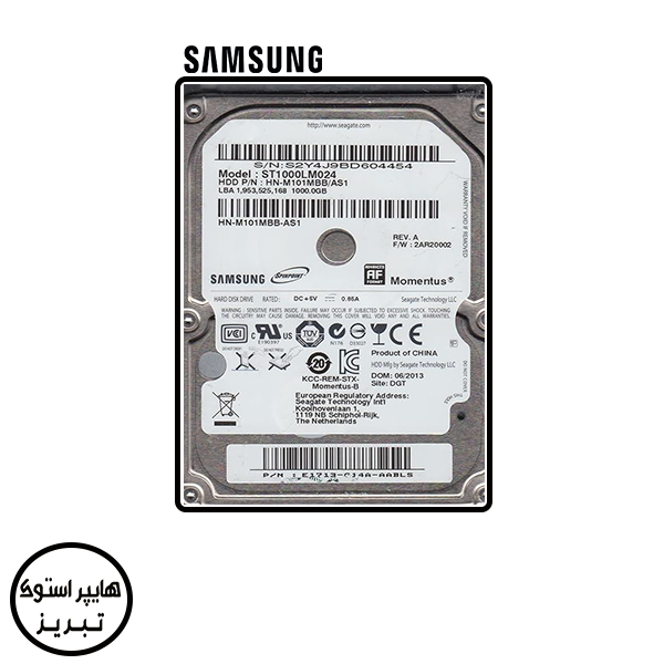 هارددیسک اینترنال لپ تاپی سامسونگ مدل SAMSUNG ST1000LM024‎ 1TB stock